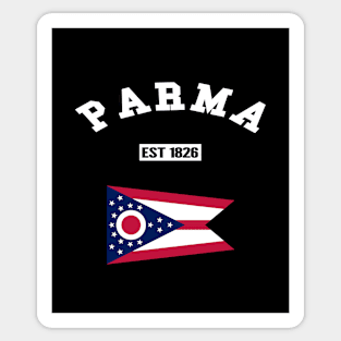 🏹 Parma Ohio Strong, Buckeye State Flag, Est 1826, City Pride Sticker